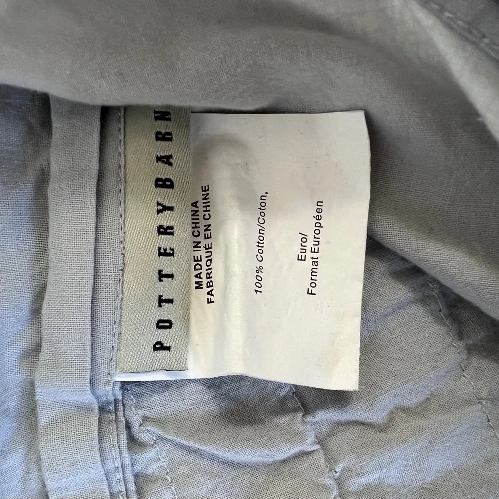 Pottery Barn Pillowcases Euro Sham Square 24 x 24 Inches